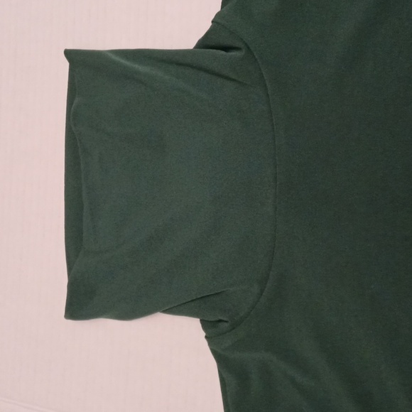 Michael Kors Green Short Sleeve Turtleneck Top size Small St. Patrick's - Picture 9 of 11